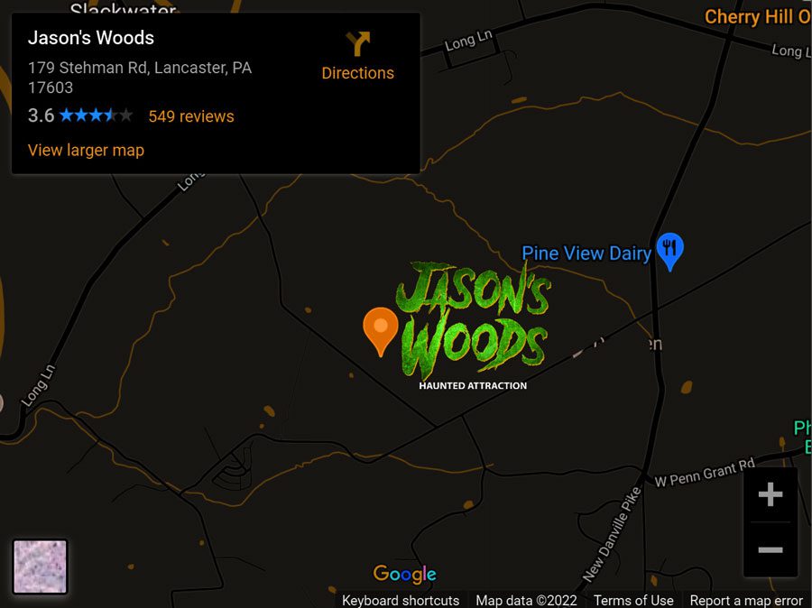 Jason's Woods Map